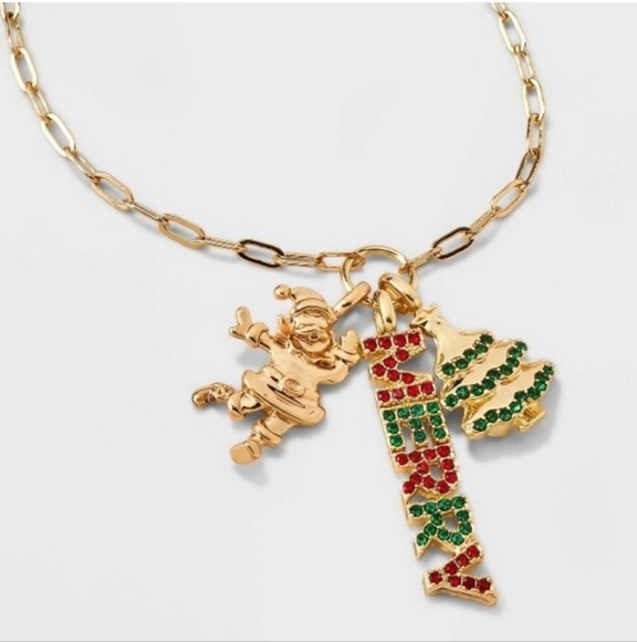 NEW SUGARFIX BAUBLEBAR Merry Lil' Christmas December to Remember charm necklace - Picture 1 of 11